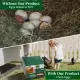 2 Compartment Roll Out Chicken Nesting Box With Plastic Basket, Egg Nest Box Chicken Laying Box Hens Chicken Coop Box, Green