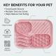 Dog Slow Feeder Bowl With Suction Cup To Prevent Choking And Encourage Slow Eating Mat