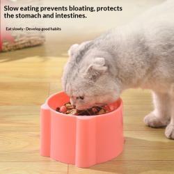 Solid Color Minimalism Slow-feeding Anti-choking Pet Bowl