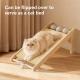 Large Vertical Sisal Cat Scratcher With Balls, Wooden Frame -Sisal Scratching Surface, Hanging Teaser Ball-Sisal Balls, Cat Claw Care & Play Toy