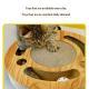 Grab And Play 2-in-1 Treasure Cat Round Scratch Pad Toy