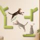 Cat Scratching Post Self-Adhesive Wall Mounted, Space Savings