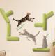 Cat Scratching Post Self-Adhesive Wall Mounted, Space Savings