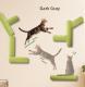 Cat Scratching Post Self-Adhesive Wall Mounted, Space Savings