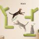 Cat Scratching Post Self-Adhesive Wall Mounted, Space Savings