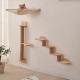 Wooden Cat Tree Wall-Mounted Solid Wood Scratching Post