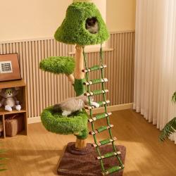 Cloud Ladder Solid Wood Cat Climbing Frame Cat Bed