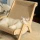 Sisal Cat Lounge Chair Sofa Kitten Hammock Pet Scratching Post Pad Sleep Bed UK
