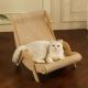 Sisal Cat Lounge Chair Sofa Kitten Hammock Pet Scratching Post Pad Sleep Bed UK