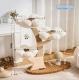 Compact, Space-saving Cat Tree With A Cozy Nest And A Durable Mushroom-shaped Scratching Post
