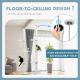 8.4 Floor to Ceiling Cat Tree, Adjustable Height, White