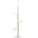 8.4 Floor to Ceiling Cat Tree, Adjustable Height, White