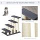 Cat Tree with 4 Steps for High Beds w/ Sisal Scratching Post