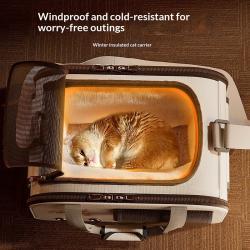 Winter Warm Cat Carrier Portable For Outings