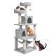 Vertical Cat Tree With Integrated Cat Bed