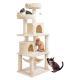 Vertical Cat Tree With Integrated Cat Bed