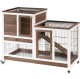 Wooden Rabbit Hutch Elevated Bunny Cage