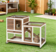 Wooden Rabbit Hutch Elevated Bunny Cage