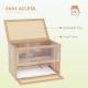 2-Level Hamster Cage Mice And Rat House,  With Openable Top, Front Door, Shelf And Ladder  For Hamsters, Mice And Other Small Rodents Ramps