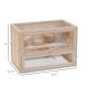 2-Level Hamster Cage Mice And Rat House,  With Openable Top, Front Door, Shelf And Ladder  For Hamsters, Mice And Other Small Rodents Ramps