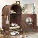 Cat Litter Box Enclosure , 2-in-1 Condo Cat Bed, Cat Shelter Furniture With Two-Level Cozy Haven For 2 Cats, Cute Kitty Condo For Sleeping, Luxury Cat House& Furniture, Espresso