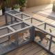 PawHut Wooden Cat Run With Weather Protection, Connecting Inside And Outside, Dark Gray