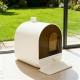 White Cat Litter Box With Lid With Scoop And Filter