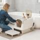 Cat Litter Box, Enclosed Cat Litter Box With Scoop, Deodorizer Bag