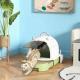 Green Cat Litter Box With Lid, Scoop, Deodorizing Bags