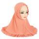 Girls Fashion Personality Pure Color Ruffles Headscarf
