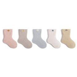Newborn Wide Mouth Cartoon Boneless Middle Tube Cotton Socks