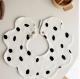 Super Soft Combed Cotton Baby Milk Spilt Prevent Petals Bib