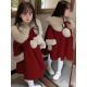 Winter Fox Fur Woolen Coat