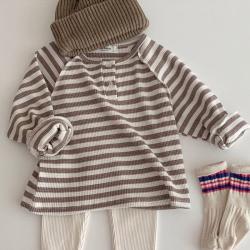 Casual All-matching Striped Top Simple