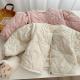 Girls Pure Color Thickened Fleece Lined Coat