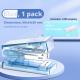Mini transparent color stapler-blue-1 piece +1 box of staples sent - Option1