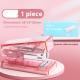 Mini transparent color stapler-blue-1 piece +1 box of staples sent - Option1