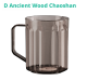 High-value mouthwash cup-straight stripe model-rose gold-PET-1 piece - Option1