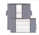 Non-woven quilt bag-70 * 50 *30cm-gray-1 piece - Option1