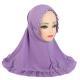 Girls Fashion Personality Pure Color Ruffles Headscarf