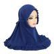 Girls Fashion Personality Pure Color Ruffles Headscarf