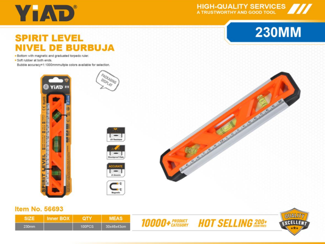 SPIRIT LEVEL-S230A 230MM -Only Support Self-pickup, And The Free Shipping Price Is An Anti-auction Price