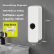 Manual pressing soap dispenser-dripping model-white-300ml-ABS-1 piece - Option1