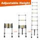 Telescoping Ladder 8.5FT, Telescopic Extension Ladder, Aluminum Alloy Folding Ladder Portable Multi-Purpose For Indoor Outdoor Work, Heavy Duty 300 Lbs Load