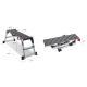 Folding Work Platform, Aluminum Drywall Stool Ladder, 660 Lbs Load Capacity Heavy Duty Work Bench W Non-Slip Feet, Ideal For Washing Vehicles, Cleaning, Painting, Decorating