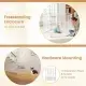 6-Panel Expandable Safety Gate (34.5"-154"), 270° Rotatable Baby/Pet Barrier For Fireplace Stairway Doorway-White