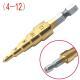 Hardware Drill Bits With Straight Flutes, Bagged In A Three-piece Step Drill Set