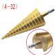 Hardware Drill Bits With Straight Flutes, Bagged In A Three-piece Step Drill Set