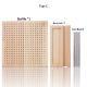 Knitted Yarn Shaped Crochet Square Solid Wood Woven Board