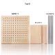 Knitted Yarn Shaped Crochet Square Solid Wood Woven Board